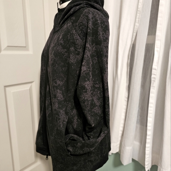 Men's Jordan Dri Fit Sport Air Fleece Hoodie Acid Wash Print Full Zip 2XL - Picture 3 of 14